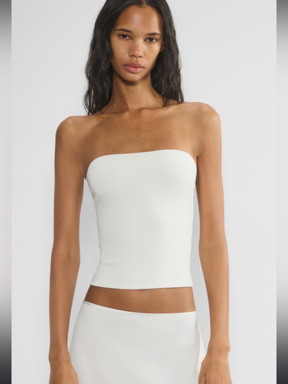 Aritzia Original Contour White Strapless Seamless Tube Top